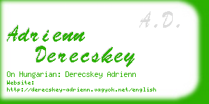 adrienn derecskey business card